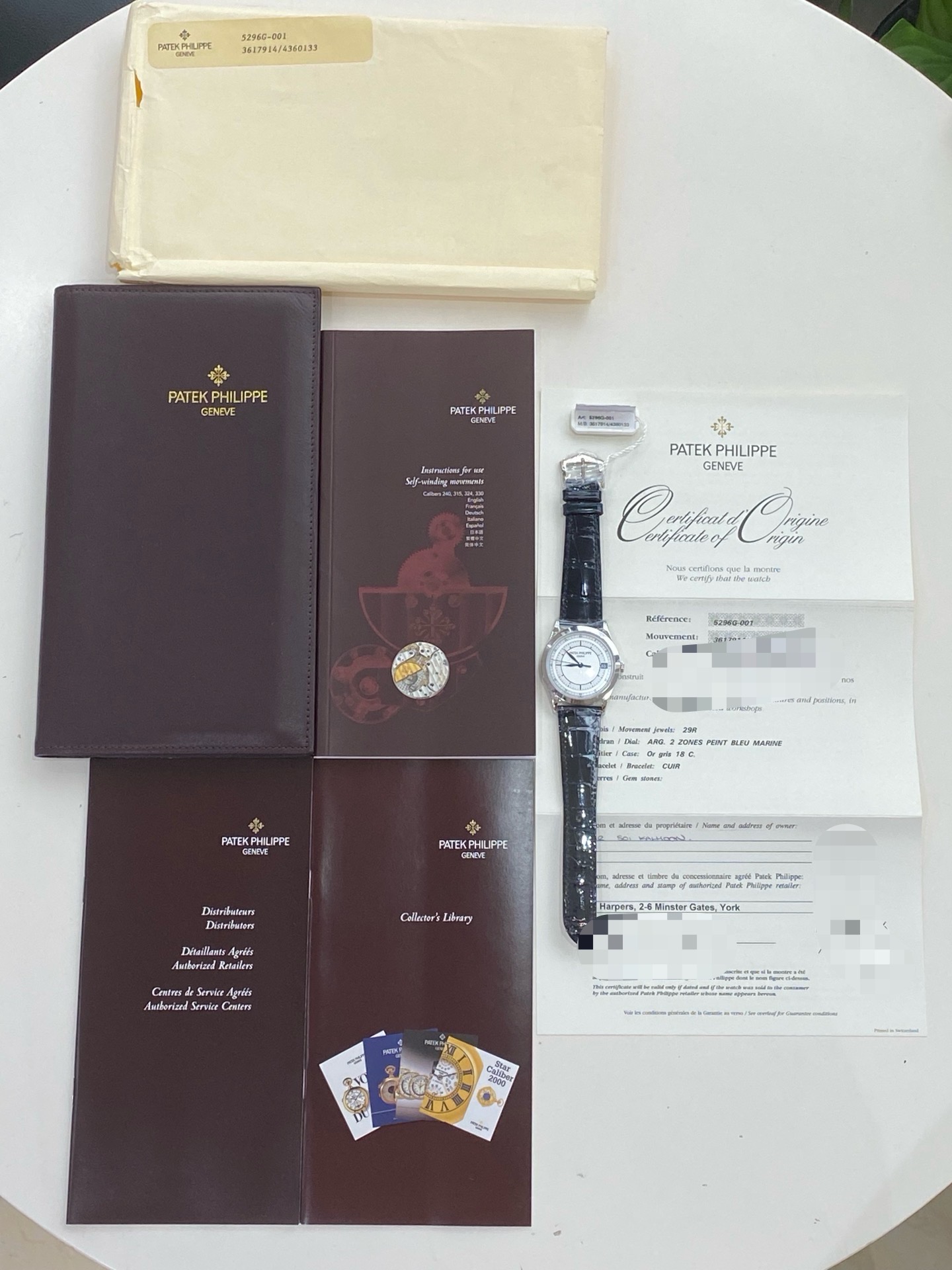 Patek Philippe 百達翡麗 5296G-001